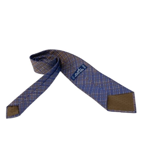 HERMES - Purple Navy Multi Men's Tie 114-072225 - Picture 2 of 6